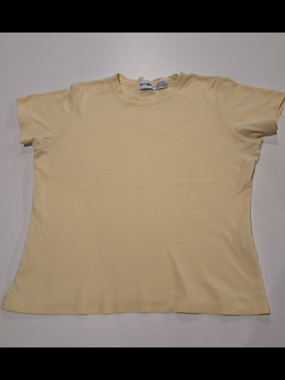 White Stag Pale Yellow Crewneck Tee